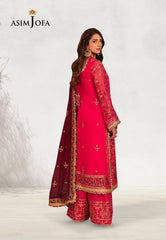 Asim Jofa Chamkeeli Ajkk-11 Embroidered Chiffon 3 Pcs