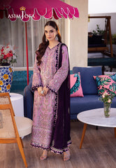 Asim Jofa Uraan Ajur-03 Embroidered Lawn 3 Pcs