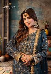Asim Jofa Chamak Damak Ajcd-01 Embroidered Twisted Silk 3 Pcs
