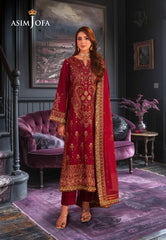 Asim Jofa Designers Limited Edition Ajkkd-19 Embroidered Stitched 3 Pcs
