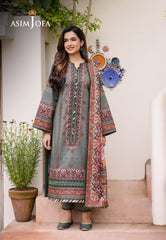 Asim Jofa Prints 2 Ajbu-12 Printed Lawn 3 Pcs