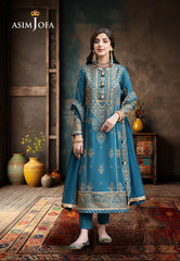Asim Jofa Limited Edition Pret Ajkmp-04 Embroidered Silk Stitched 3 Pcs