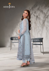 Asim Jofa Jag Mag Ajmj-15 Embroidered Chiffon 3 Pcs