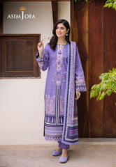 Asim Jofa Prints 2 Ajbu-21 Printed Lawn 3 Pcs