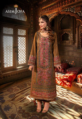 Asim Jofa Chamak Damak Ajcd-08 Embroidered Twisted Silk 3 Pcs