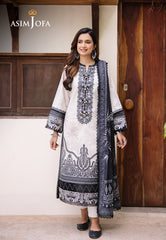 Asim Jofa Prints 2 Ajbu-17 Printed Lawn 3 Pcs