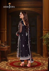 Asim Jofa Jag Mag Ajmj-01 Embroidered Chiffon  3 Pcs