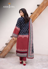 Asim Jofa Prints 2 Ajbu-05 Printed Lawn 3 Pcs