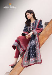 Asim Jofa Prints 2 Ajbu-05 Printed Lawn 3 Pcs