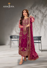 Asim Jofa Designers Limited Edition Ajmjd-09-Xs Embroidered Net 3 Pcs