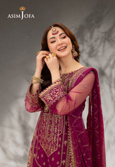 Asim Jofa Designers Limited Edition Ajmjd-09-Xs Embroidered Net 3 Pcs