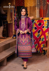 Asim Jofa Prints Elaf Collection Ajel-14 Printed Lawn 3 Pcs