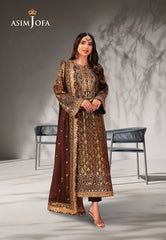 Asim Jofa Chamkeeli Ajkk-30 Embroidered Chiffon 3 Pcs