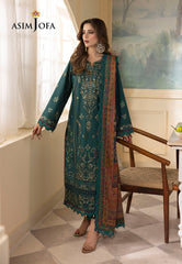 Asim Jofa Rania Spring Summer Ajnr-11 Embroidered Cambric 3 Pcs