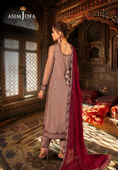 Asim Jofa Chamak Damak Ajcd-15 Embroidered Net 3 Pcs