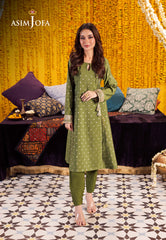 Asim Jofa Floral Pattern Pret Ajfp-06 Zari Jacquard 2Pc