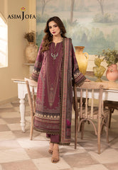Asim Jofa Rania Spring Summer Ajnr-01 Printed Cambric 3 Pcs