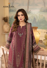 Asim Jofa Rania Spring Summer Ajnr-01 Printed Cambric 3 Pcs
