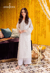 Asim Jofa Floral Pattern Pret Ajfp-12 Embroidered Zari Jacquard 2Pc