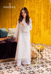 Asim Jofa Floral Pattern Pret Ajfp-12 Embroidered Zari Jacquard 2Pc
