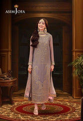 Asim Jofa Jag Mag Ajmj-27 Embroidered Chiffon 3 Pcs