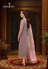 Asim Jofa Designers Limited Edition Ajmjp-27 Embroidered Chiffon 3 Pcs