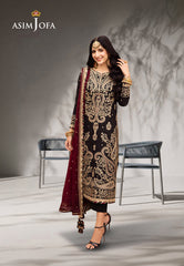 Asim Jofa Chamak Damak Ajcd-03 Embroidered Twisted Silk 3 Pcs