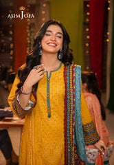 Asim Jofa Prints Elaf Collection Ajel-18 Printed Lawn 3 Pcs