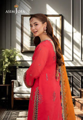 Asim Jofa Jag Mag Ajmj-29 Embroidered Paper Cotton 3 Pcs