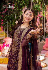 Asim Jofa Jag Mag Ajmj-02 Embroidered Chiffon 3 Pcs