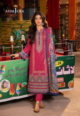Asim Jofa Prints Elaf Collection Ajel-07 Printed Lawn 3 Pcs