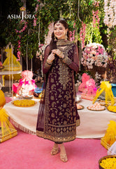 Asim Jofa Jag Mag Ajmj-02 Embroidered Chiffon 3 Pcs