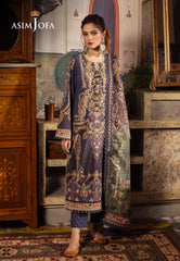 Asim Jofa Rania Spring Summer Ajnr-03 Embroidered Cambric 3 Pcs