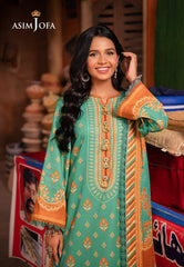 Asim Jofa Prints Elaf Collection Ajel-20 Printed Lawn 3 Pcs