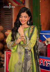 Asim Jofa Prints Elaf Collection Ajel-01  Printed Lawn 3 Pcs