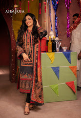 Asim Jofa Prints Elaf Collection Ajel-10 Printed Lawn 3 Pcs