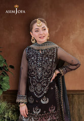Asim Jofa Jag Mag Ajmj-12 Embroidered Organza 3 Pcs
