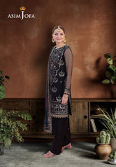 Asim Jofa Jag Mag Ajmj-12 Embroidered Organza 3 Pcs