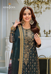 Asim Jofa Festive Luxe Ajem-25 Embroidered Organza 3 Pcs