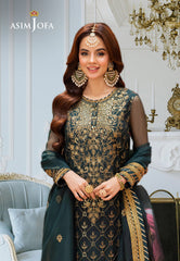 Asim Jofa Festive Luxe Ajem-25 Embroidered Organza 3 Pcs