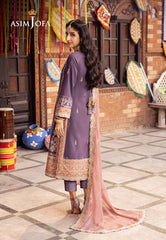 Asim Jofa Chamak Damak Ajcd-26 Embroidered Twisted Silk 3 Pcs