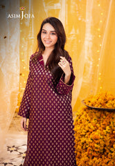 Asim Jofa Floral Pattern Pret Ajfp-05 Zari Jacquard 2Pc