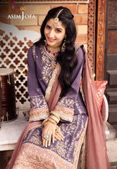 Asim Jofa Chamak Damak Ajcd-26 Embroidered Twisted Silk 3 Pcs