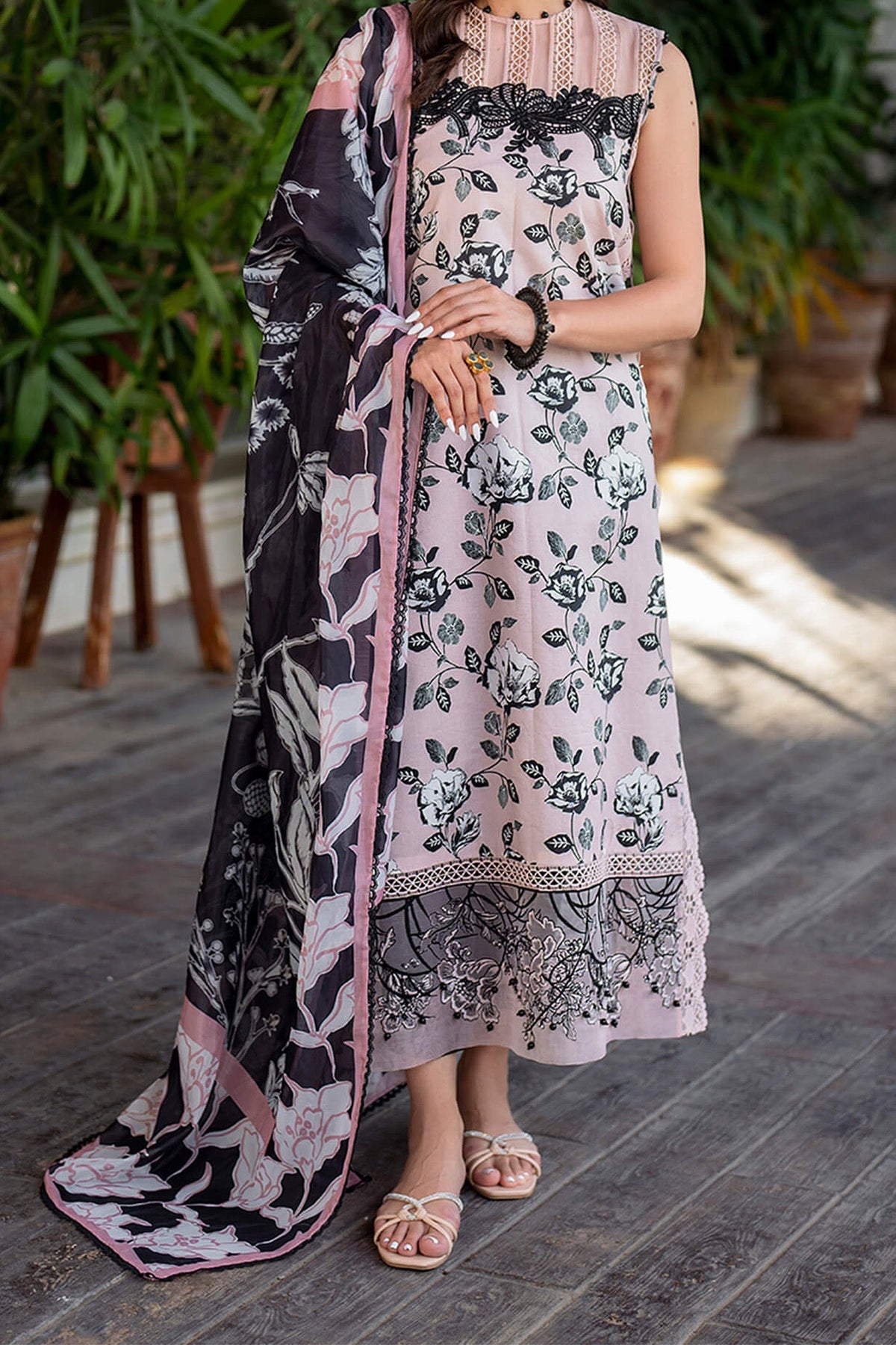 Meraki By Asifa Nabeel Unstitched 3 Piece Digital Printed Lawn Vol-02 Collection'2024-MK-02-Gul