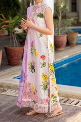 Meraki By Asifa Nabeel Unstitched 3 Piece Digital Printed Lawn Vol-02 Collection'2024-MK-05-Bulbul