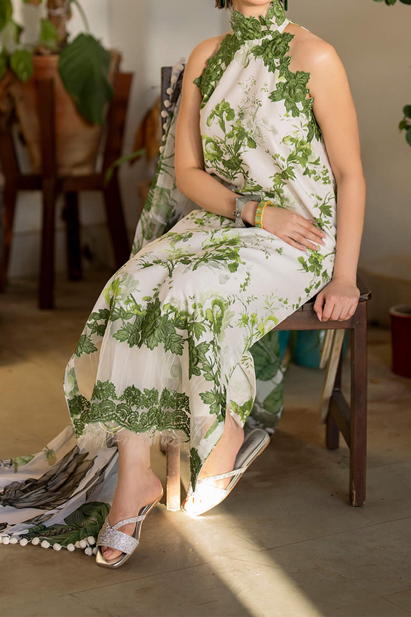 Meraki By Asifa Nabeel Unstitched 3 Piece Digital Printed Lawn Vol-02 Collection'2024-MK-06-Sarsabz
