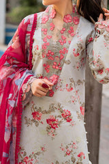 Meraki By Asifa Nabeel Unstitched 3 Piece Digital Printed Lawn Vol-02 Collection'2024-MK-08-Chambeli
