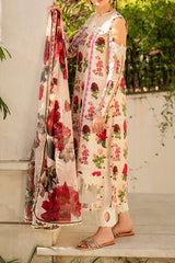 Meraki By Asifa Nabeel Unstitched 3 Piece Digital Printed Lawn Vol-02 Collection'2024-MK-09-Gulabo