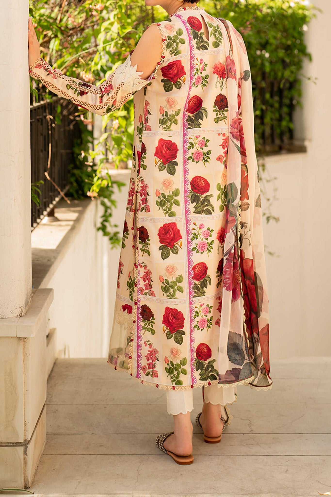 Meraki By Asifa Nabeel Unstitched 3 Piece Digital Printed Lawn Vol-02 Collection'2024-MK-09-Gulabo