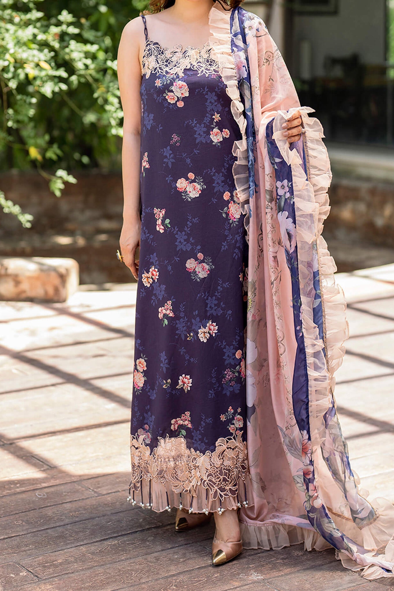 Meraki By Asifa Nabeel Unstitched 3 Piece Digital Printed Lawn Vol-02 Collection'2024-MK-13-Zahra